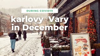 Karlovy Vary in December during Covid pandemic Czech Republic [upl. by Rehpotsrik160]