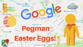 TOP 4 GOOGLE MAPS PEGMAN EASTER EGGS [upl. by Shipley]