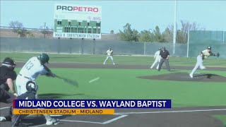 Midland College Baseball sweeps home opener [upl. by Schlicher12]