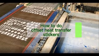 How to do offset heat transfer stickers [upl. by Aloisius748]