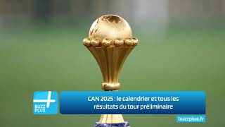 CAN 2025  le calendrier et tous les résultats du tour préliminaire [upl. by Nytsirt319]