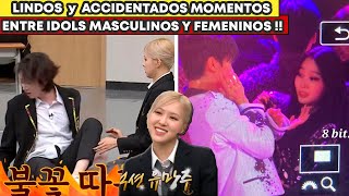 LINDOS Y ACCIDENTADOS MOMENTOS ENTRE IDOLS MASCULINOS Y FEMENINOS [upl. by Anni686]