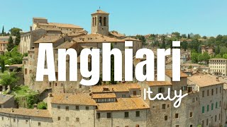 Anghiari Tuscany Italy  Aerial view [upl. by Ahsinad]