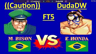 Street Fighter II Champion Edition DudaDW vs Caution  FT5  1080P60FPS 07112024 [upl. by Cottle693]