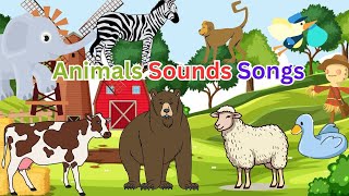 quotFarm Animal Sounds  Moo Baa and OinkquotAnimals Sounds songs Voovly Tv [upl. by Buffo508]