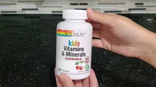 Solaray Kids Vitamin Review [upl. by Fredel]