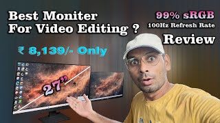 27 Inch Best Moniter For Video Editing Animation Gaming Graphic Designing  In Hindi 2024 [upl. by Hsakiv]