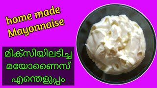 home made mayonnaise in 2 minutes mayonnaise without garlic 2 മിനിറ്റിൽ മയോണൈസ് വീട്ടിലുണ്ടാക്കാം [upl. by Annoya330]