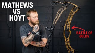 80lb Mathews Lift 33 vs Hoyt Alpha X 33  Bow Review [upl. by Rhetta275]