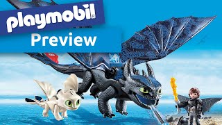 Preview  Playmobil 70037  Dragons Ohnezahn und Hicks Spielset [upl. by Tanney923]