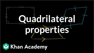 Quadrilateral properties  Perimeter area and volume  Geometry  Khan Academy [upl. by Oinotnaocram]