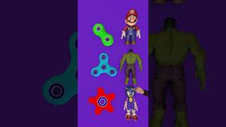 Cartoon Spinner for Hulk Mario and Sonic animation cartoon 3danimation sonic mario hulk [upl. by Niatsirk]