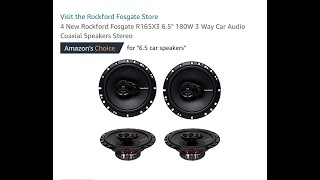 Distance test on 4 Rockford Fosgate R165X3 65quot 3 Way Car Audio Coaxial Speakers Stereo [upl. by Eramat]