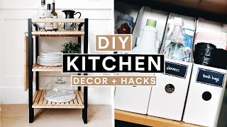 DIY IKEA KITCHEN DECOR  ORGANIZATION HACKS  Modern Farmhouse  Lone Fox [upl. by Fleta]