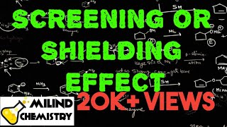 Screening Or Shielding Effect  Periodic Properties  Class 11  Milind Sir [upl. by Abe]