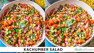 Kachumber Salad  Indian Cucumber Tomato Onion Salad Recipe  Indian Salad [upl. by Ydolem]