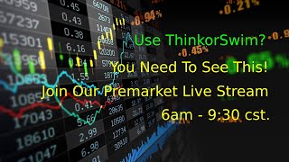 ThinkorSwim Stock Alert Scanner and Scripts Live Stream [upl. by Merilee]