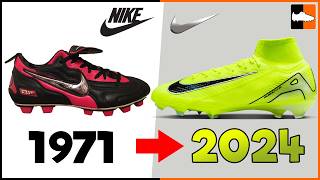 Evolution of NIKE Football Boots Ronaldo Mbappe Cristiano Boot History [upl. by Cullan]