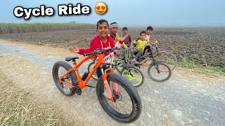 Riding New Fat Bike With Friends 😅 Cycle Ride 😍 [upl. by Ynner]