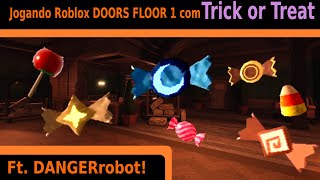 Eu e o meu amigo jogamos o Roblox DOORS FLOOR 1 com Trick or Treat [upl. by Rimisac]