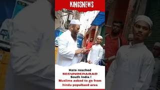 Muslims were questioned and asked to leave Hindu Populated area from Secunderabad  Kingsnews [upl. by Attiuqaj]