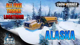 Snowrunner All Free Trucks In Alaska Locations [upl. by Oznol]