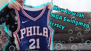 How to properly wash Nike NBA Swingman Jersey 2020 [upl. by Hime]