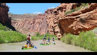 Lower Dolores River float on paddle boards  June 910 2019  Timelapse [upl. by Noskcaj]