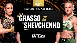 Noche UFC 306 Alexa Grasso vs Valentina Shevchenko Highlights [upl. by Waers660]