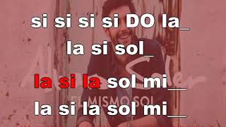 El mismo sol  karaoke notazionale [upl. by Aubine]