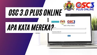 SISTEM OSC 30 PLUS ONLINE  APA KATA MEREKA MPBP [upl. by Linnette914]