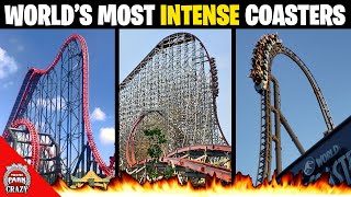 Top 10 Worlds Most INTENSE Roller Coasters [upl. by Otrebcire564]