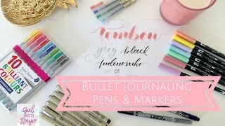 Bullet Journaling Supplies  Pens and Markers [upl. by Danae]