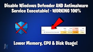 Disable Antimalware Service Executable windows 10 [upl. by Ardeen]