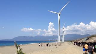 Bangui Wind Farm Ilocos Norte Philippines West Philippine Sea  Beach Summer [upl. by Aerdnaed890]