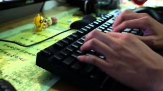 FILCO Majestouch 2 Ninja  Cherry MX Brown  Typing Sounds [upl. by Tebor960]