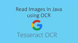 How To Read Images in Java Using OCR Tesseract [upl. by Euqinna]