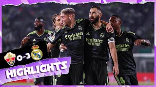 Elche 03 Real Madrid  HIGHLIGHTS  LaLiga 202223 [upl. by Eidnac452]