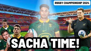 ITS SACHA TIME  South Africa side for Australia  RUGBY CHAMPIONSHIP [upl. by Kirbee790]