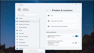 How To Turn Off Let Windows Manage My Printer In Windows 11 Tutorial [upl. by Orel]