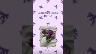 username ideas part 3 aestheticvideo fypシ゚viral aesethic username [upl. by Aynod]