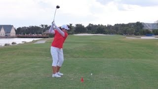 GOLF SWING 2012  INBEE PARK DRIVER  DOWN THE LINE amp SLOW MOTION  HQ 1080p HD [upl. by Erbas]