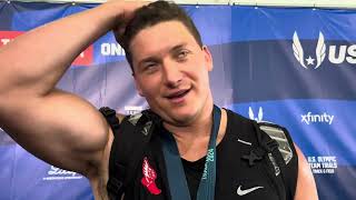 Daniel Haugh Wins Olympic Trials Hammer Throw [upl. by Javler]