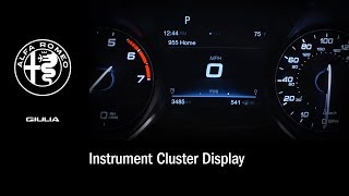 Instrument Cluster Display  How To  2019 Alfa Romeo Giulia [upl. by Siobhan]