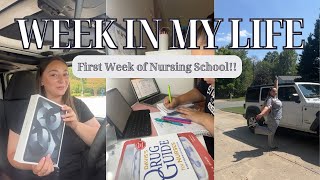 WEEK IN THE LIFE OF A NURSING STUDENT⎪1st day clinicals and dealing with anxiety [upl. by Diamond]