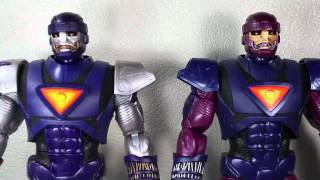 Marvel Universe Masterworks Sentinel SDCC 2011 Exclusive amp Retail Version with Wolverine Review [upl. by Beata478]