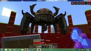 Modded Minecraft  Lycanites Mobs Mod Asmodeus Boss Fight [upl. by Anire674]