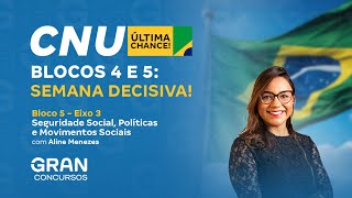 CNU Saúde Bloco 5  Eixo 3  Semana Decisiva Seguridade Social políticas e movimentos sociais [upl. by Aksehcnarf]