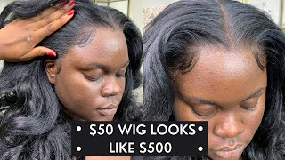 50 WIG  Sensationnel What Lace Cloud 9 Synthetic Wig  LATISHA  INSTALL amp REVIEW [upl. by Anitserp]