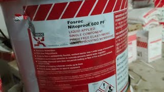 Nitoproof 600std PU Coting s fosroc application [upl. by Walter]